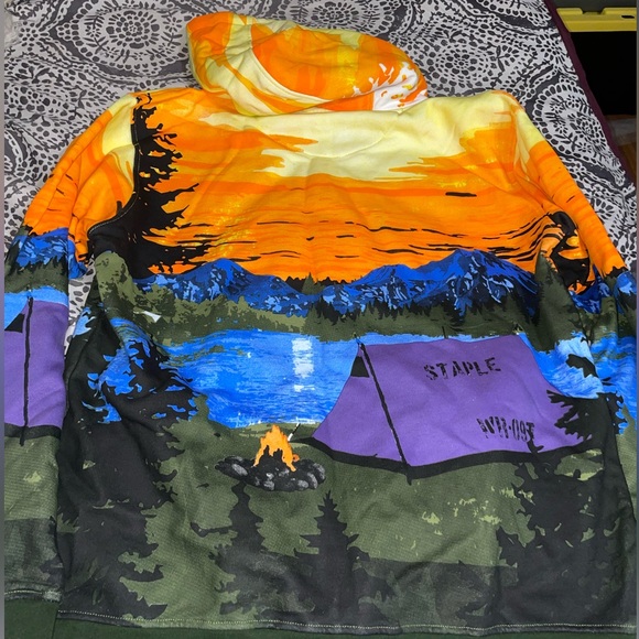 Staple Humboldt Camp Hoodie Sunset - Picture 5 of 8